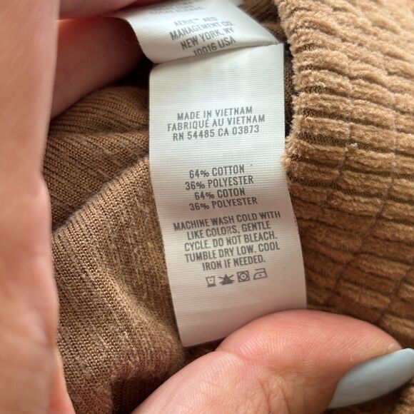 aerie Groove On Corduroy Flare Pants Pull On Elastic Waist Beige Small G217 - Picture 10 of 12